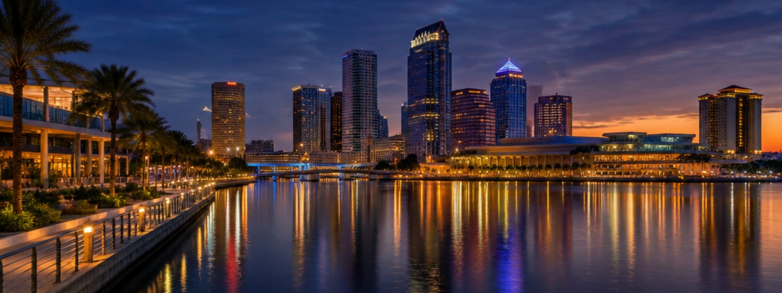 Tampa skyline, MIUUM luxury chauffeur Hillsborough County