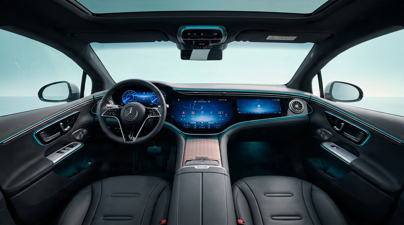 Mercedes-Benz EQS, Front Cabin Interior